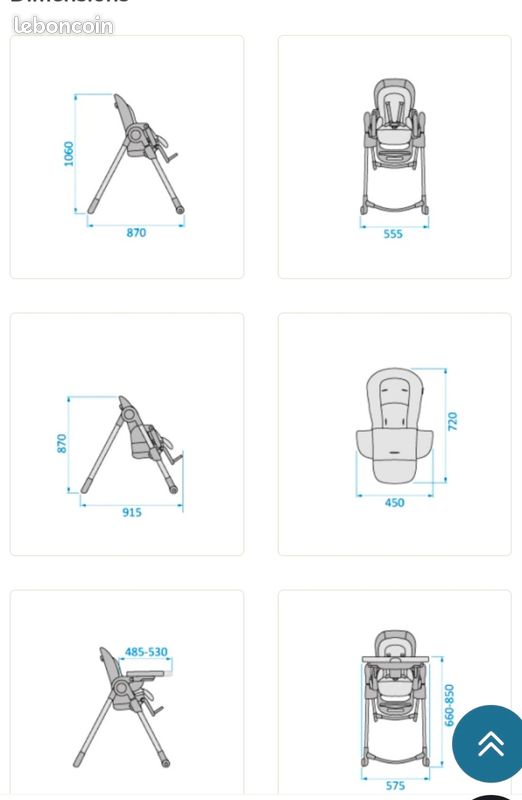 Chaise haute évolutive et pliante - Maxi Cosi (image 10)