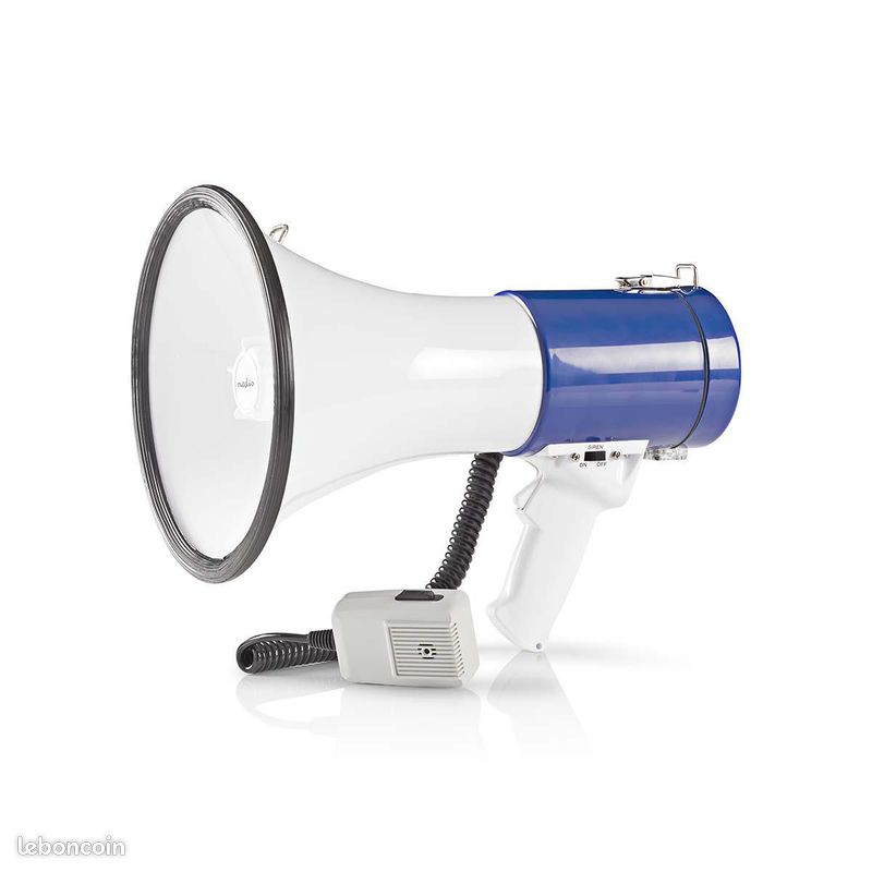 Porte-Voix 5W Out Of The Blue – Fan De Football – Double Fonction Parole Et Chanson, Rouge, Design Stade