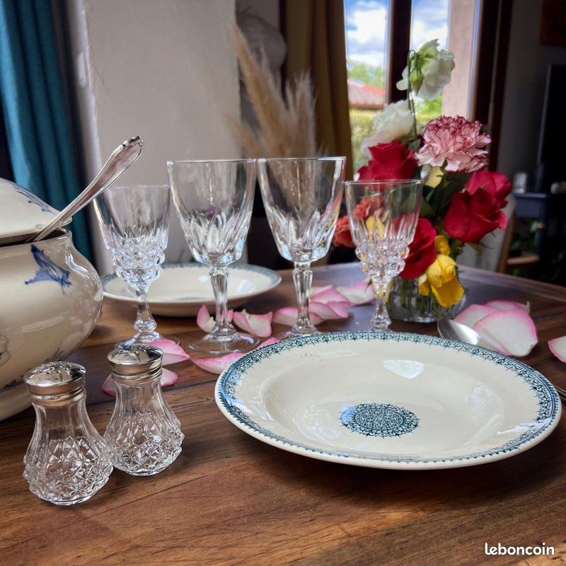 Duo de charme assiettes creuses terre de fer - Mousseline (image 2)
