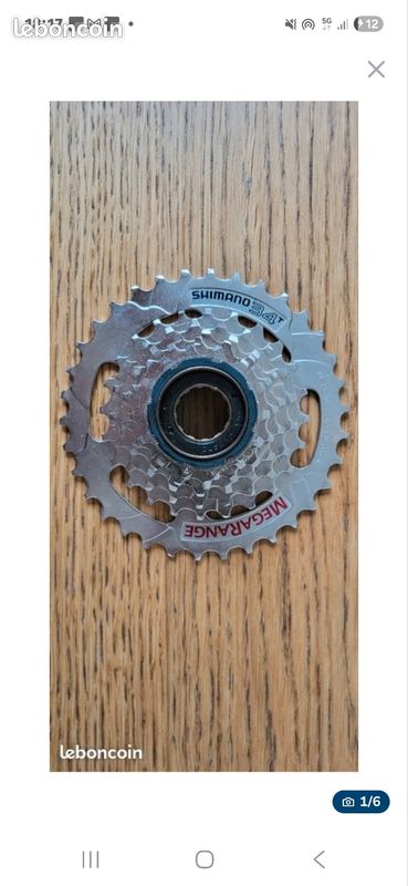 Roue libre Shimano MF-HG40-6 SIS MEGA RANGE 14-34T NOS/NEUVE