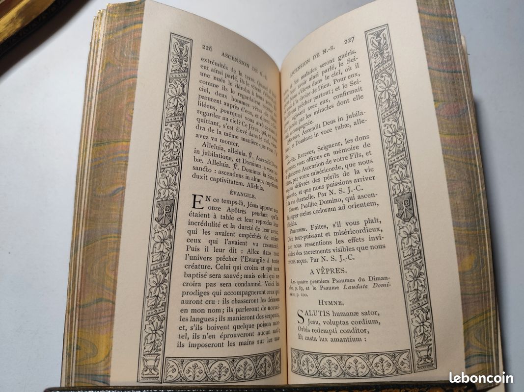 Très beau MISSEL ROMAIN - 1900 - MAROQUIN - livre ancien (image 8)
