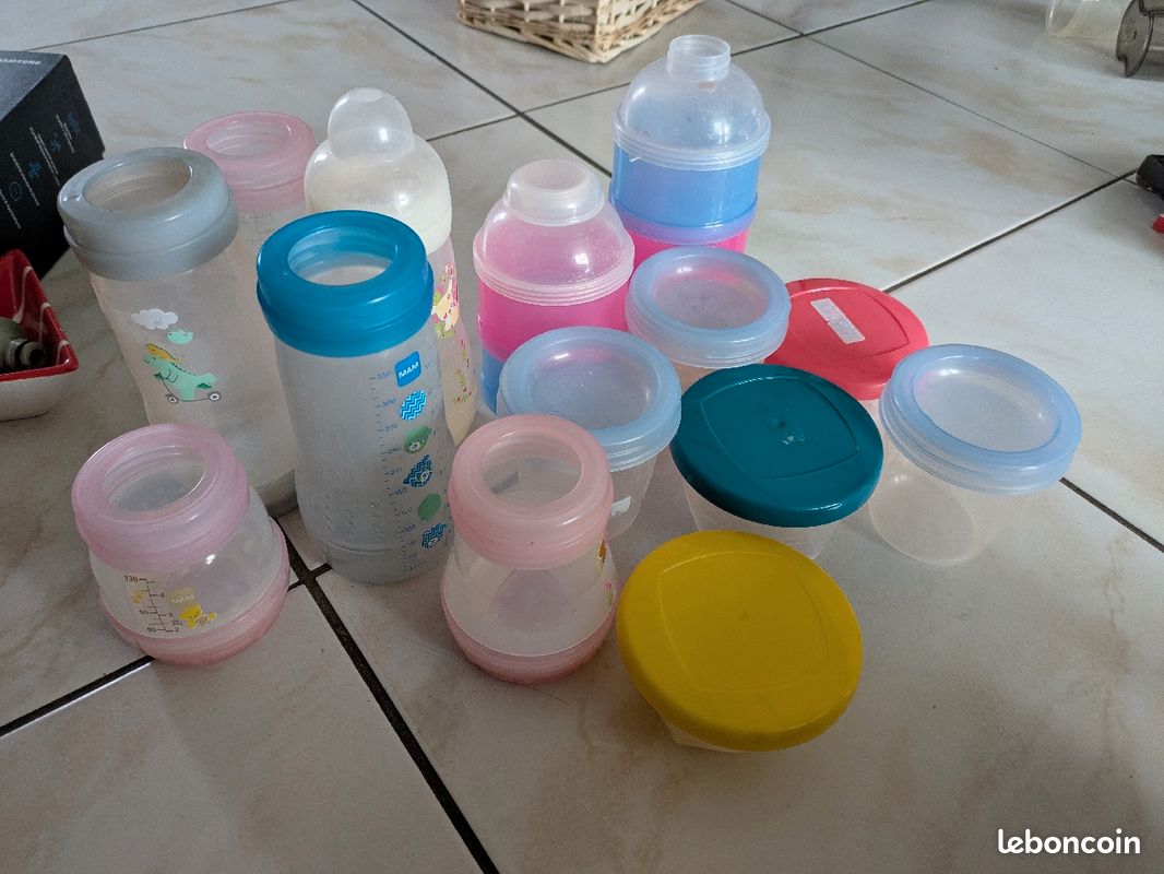 Lot biberon MAM et petits pots (image 1)