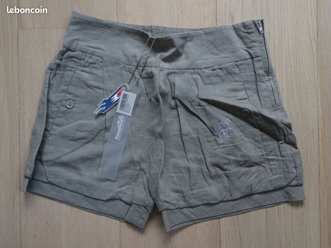 Short KANABEACH Denise Kaki Clair T36 pour femme (image 3)