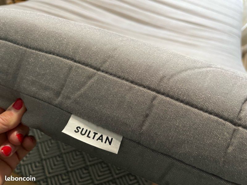 Matelas IKEA 90x200 1 personne Sultan gris (image 4)