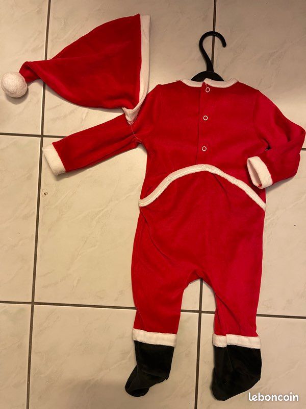Pyjama Père Noel BÉBÉ 9mois (image 2)