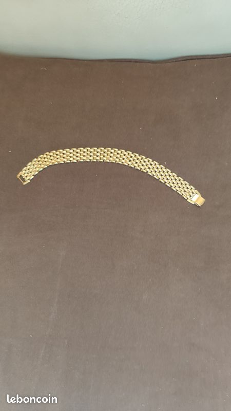 1 bracelet large en métal doré (image 4)
