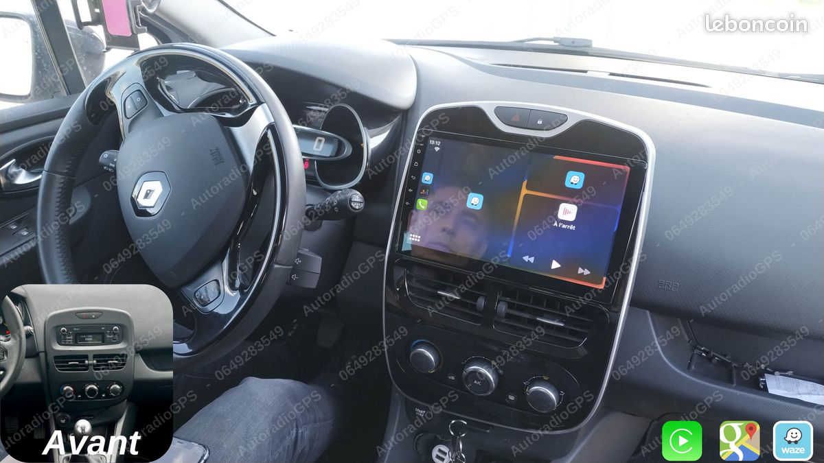 Autoradio GPS tactile pour RENAULT CLIO 4 / CarPlay - Android Auto (image 2)