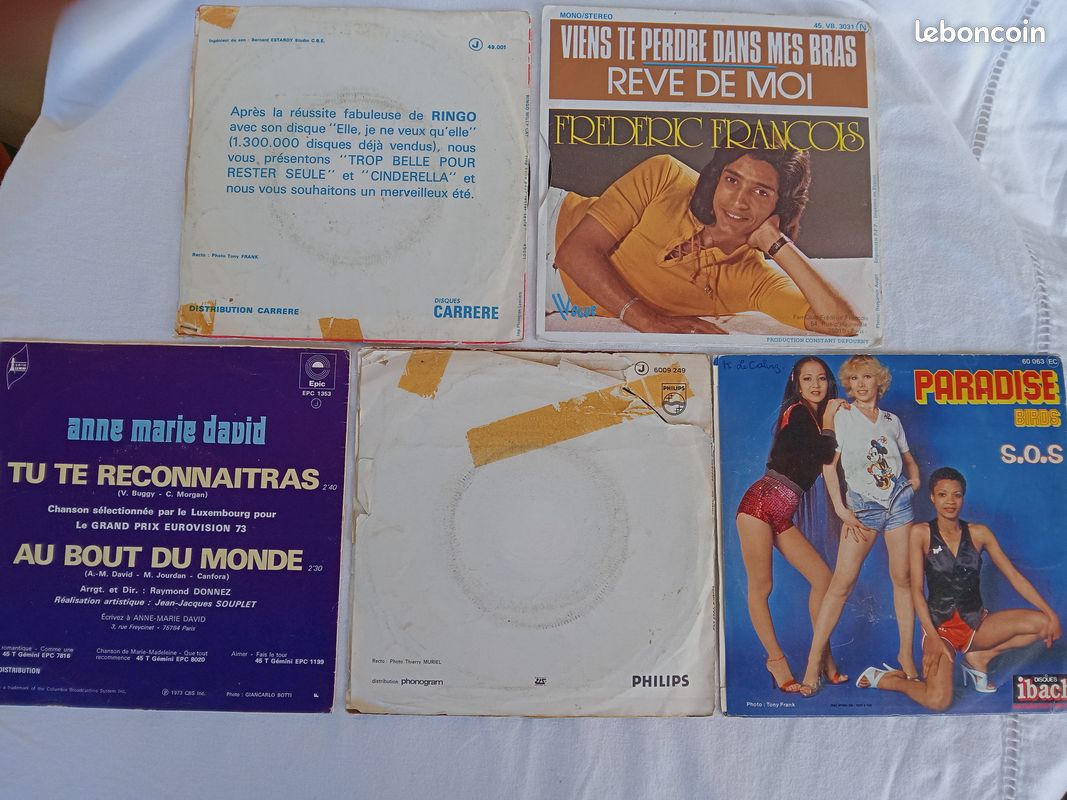 5 Vinyles lot 11 45T (image 2)