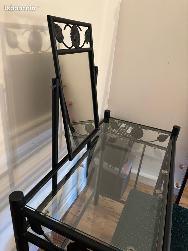 Coiffeuse fer forgé + tabouret (image 3)