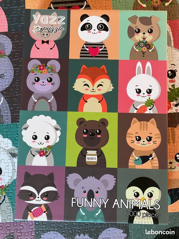 Puzzle 1000 pièces animaux mignons (image 1)