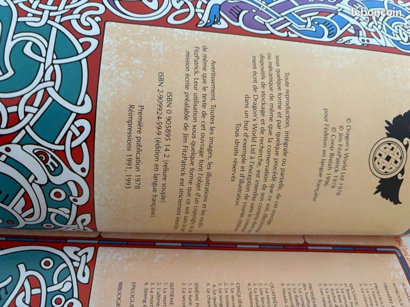 Livre très rare "Le livre des conquêtes", de Jim Fitzpatrick, éditions Coop (image 6)