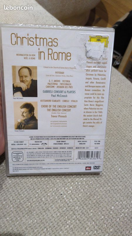 Christmas in Rome DVD (image 2)