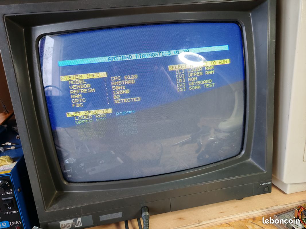 AMSTRAD CPC 6128 Qwerty Révisé EUR 189,00 - FR