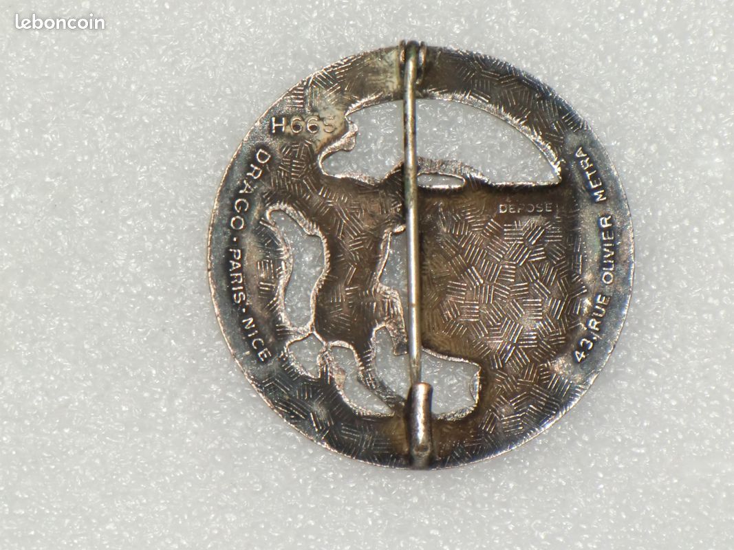 Insigne Militaire 15-9e RIA – Grenade Argentée Et Edelweiss – Drago Paris – REF 5894 – Occasion