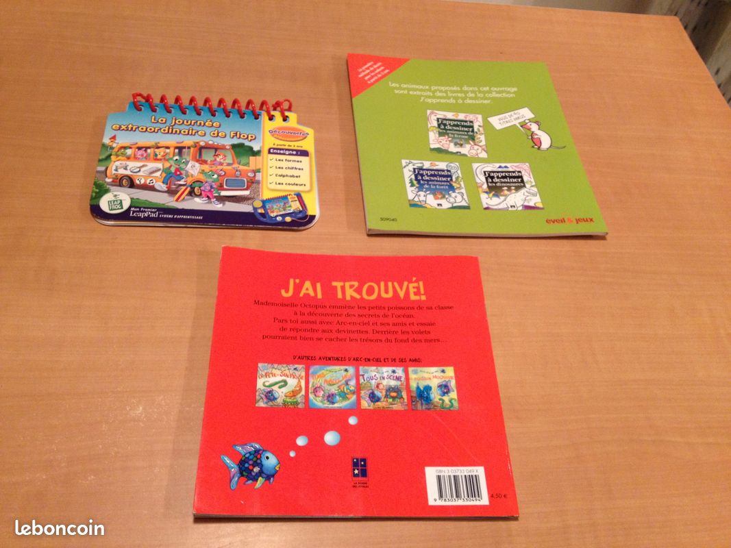 3 livres pour enfants 3/6 ans : "Arc en Ciel est ses amis", "j’apprends à dessiner les animaux, ... (image 2)