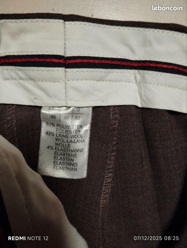 Pantalon costume marron (image 3)