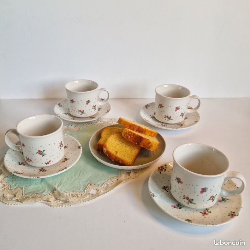 Lot De 3 Tasses à Thé Et Soucoupes Churchill England - Multicolore - Occasion