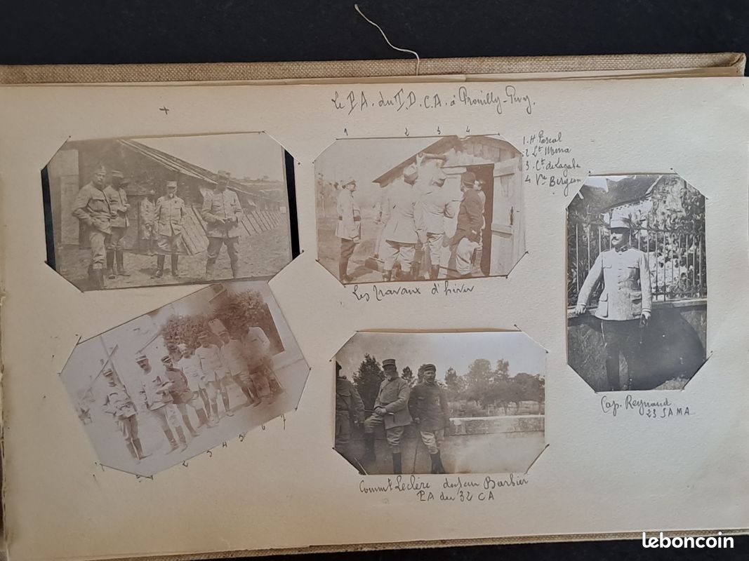 GUERRE 14-18 - ALBUM de 158 PHOTOS ORIGINALES - Plusieurs Régiments d'Infanterie: 40è,15è, 116è, 7è, 6è (image 18)