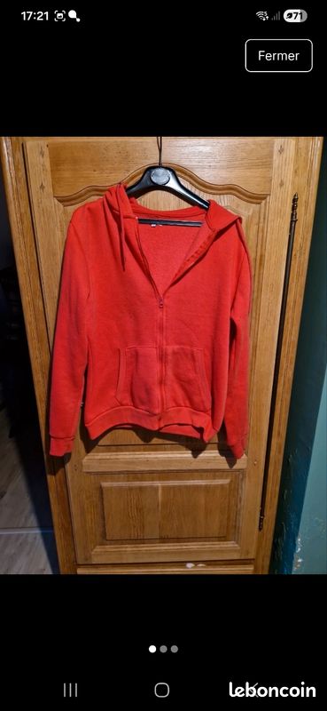Sweat shirt taille l rose fushia u collection (image 1)