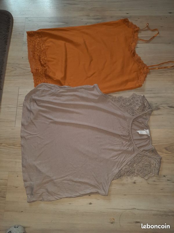 Lot de 2 tops taille L H&M (image 1)
