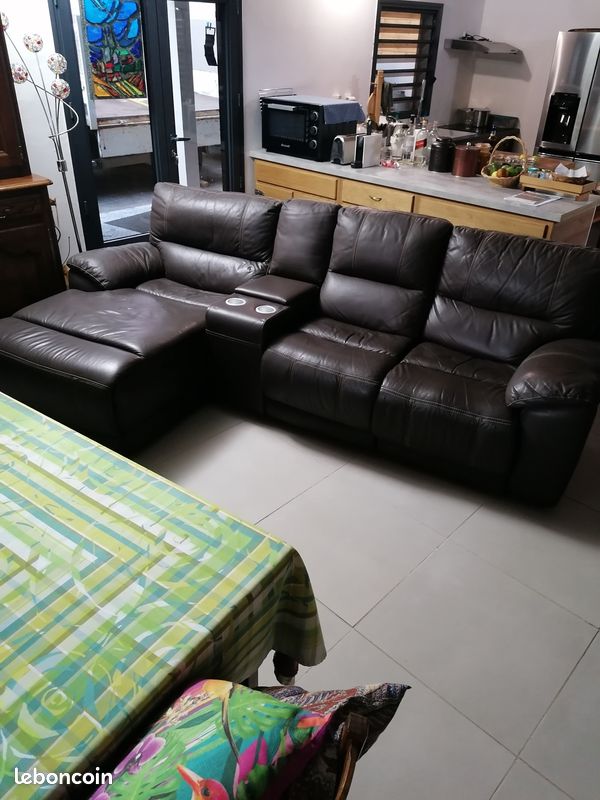 Vends Canapé cuir (image 3)