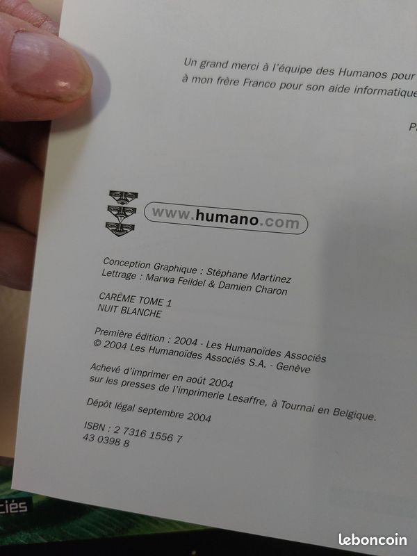 Bd Carême, trilogie de Christophe bec et de Paolo Mottura (image 11)