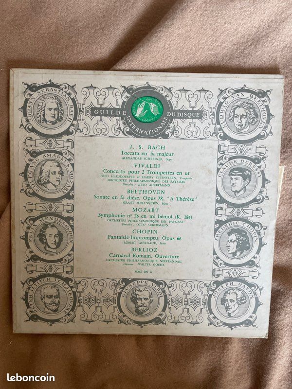 Vinyle Bach Vivaldi Beethoven Mozart Chopin Berlioz (image 1)