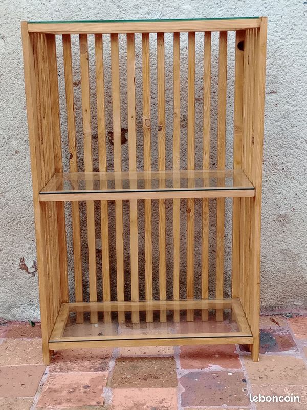 Étagère bois et verre (image 1)
