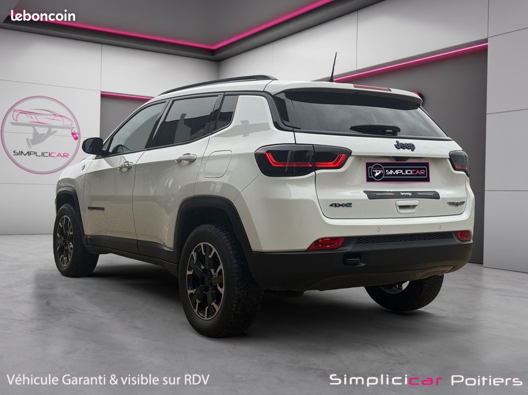 JEEP COMPASS II 1.3 PHEV T4 240cv 4XE EAWD TRAILHAWK Excellent Etat Tout Options CarPlay Toit Ouvrant Panoramique Garantie 12 mois (image 6)