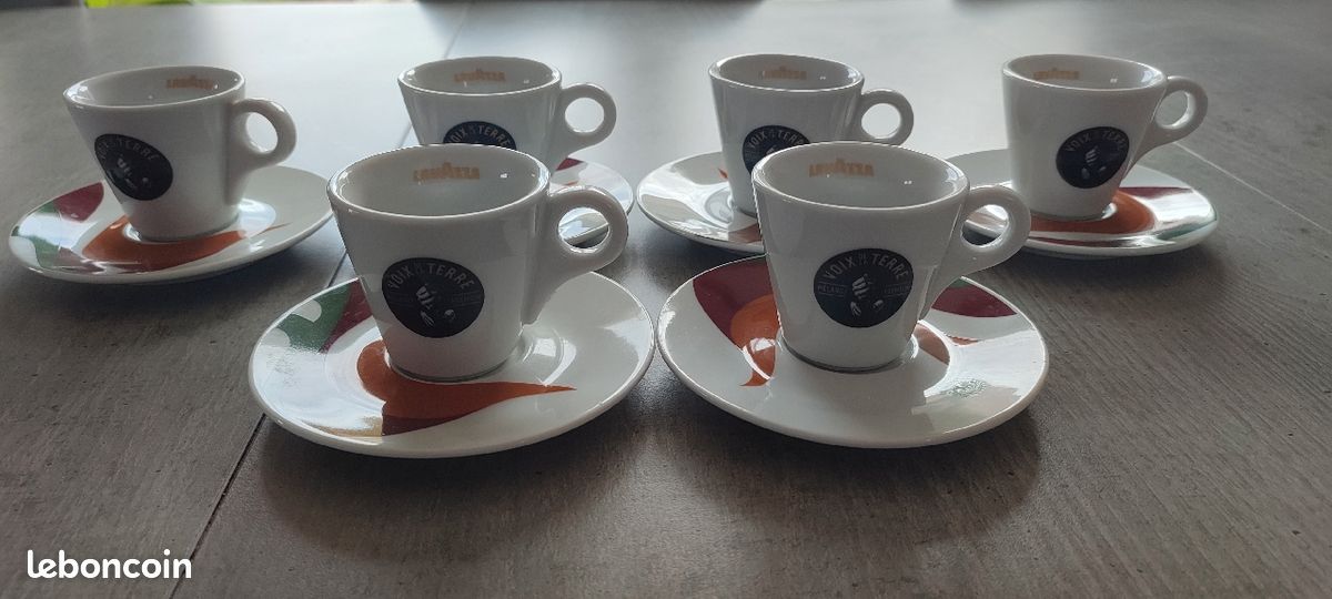 Service à café expresso 6 tasses et soucoupes Lavazza (image 1)