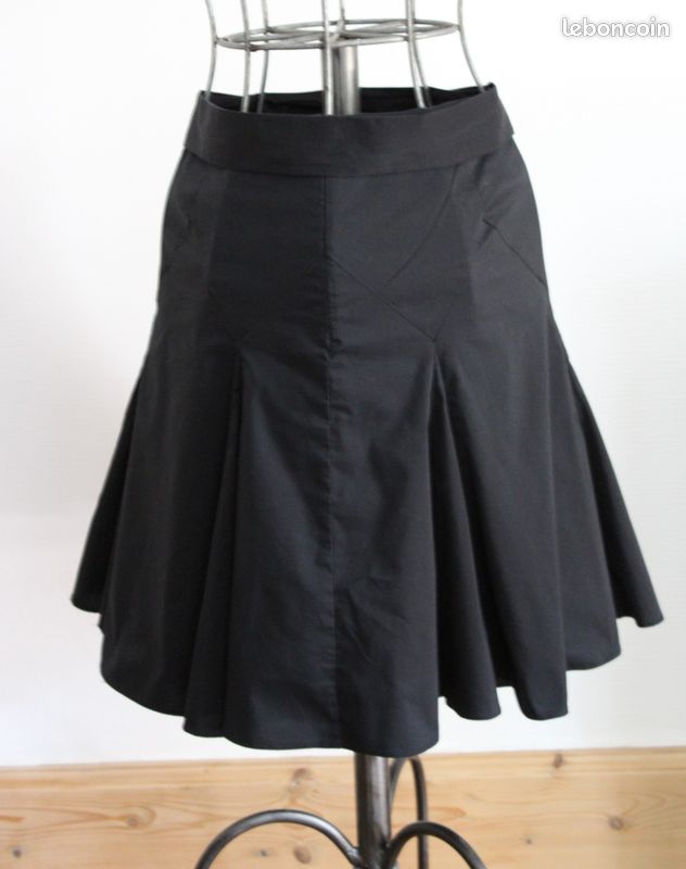 Jupe Longue Femme Per Una - Noire - Taille 16 - Coupe évasée - Occasion Très Bon état