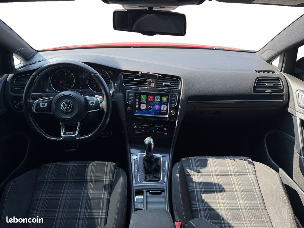 VOLKSWAGEN GOLF VII 2.0 TDI 184 BLUEMOTION TECHNOLOGY GTD DSG6 5P 184Ch Garantie 12 mois (image 2)