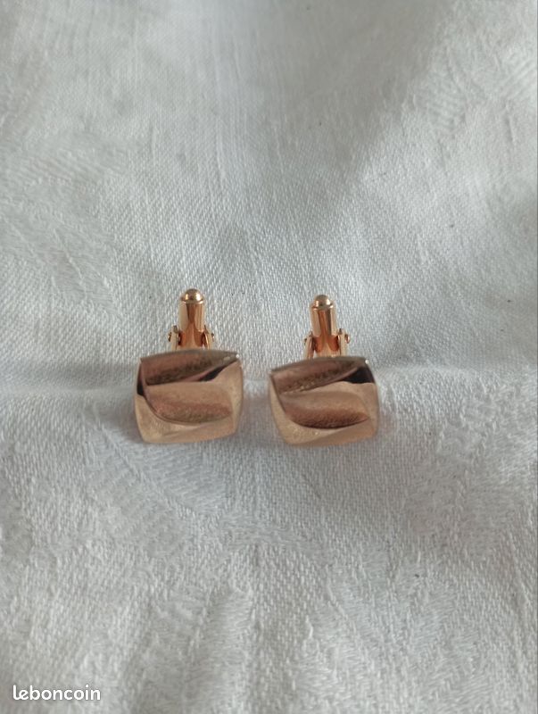 Paire De Boutons De Manchette Bijoux - Occasion Bon état, Accessoire élégant Pour Homme