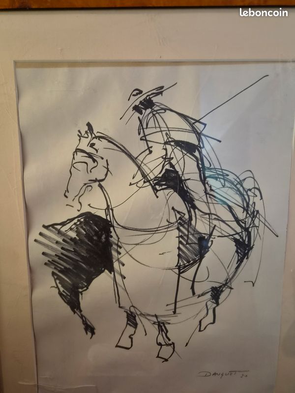 Tableau dessin cavalier Danguet (image 2)
