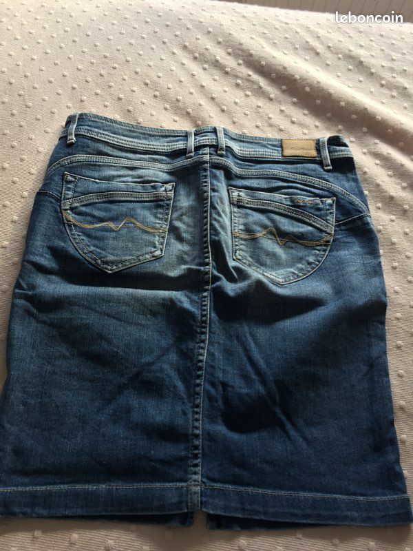 Jupe jean bleu Taille L (image 2)