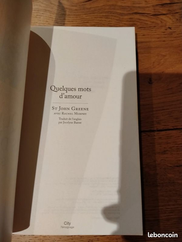 Gros livre quelques mots d'amour de St John Greene (image 6)