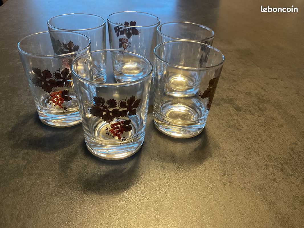 Tradineur - Boîte De 6 Verres Liberty - Passe Au Lave-vaisselle - 295 Ml