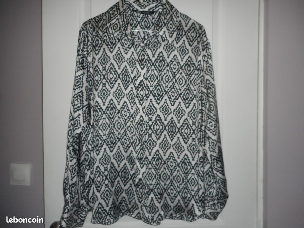 Chemisier satin Zara (image 1)
