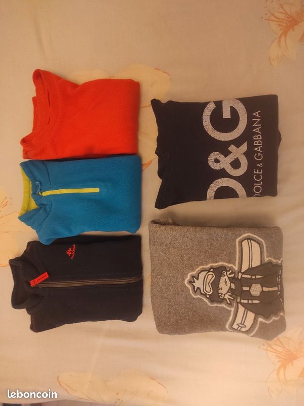 Lot t.shirts manches longues, pantalons, pulls taille 6 ans (image 2)