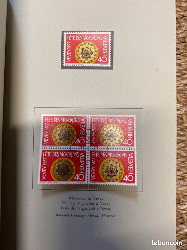 Lot 3 albums timbres suisses (image 9)