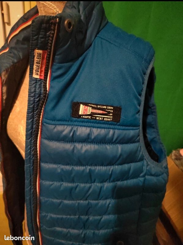 Doudoune sans manches VOILE BLEUE – Taille (équivaut à L