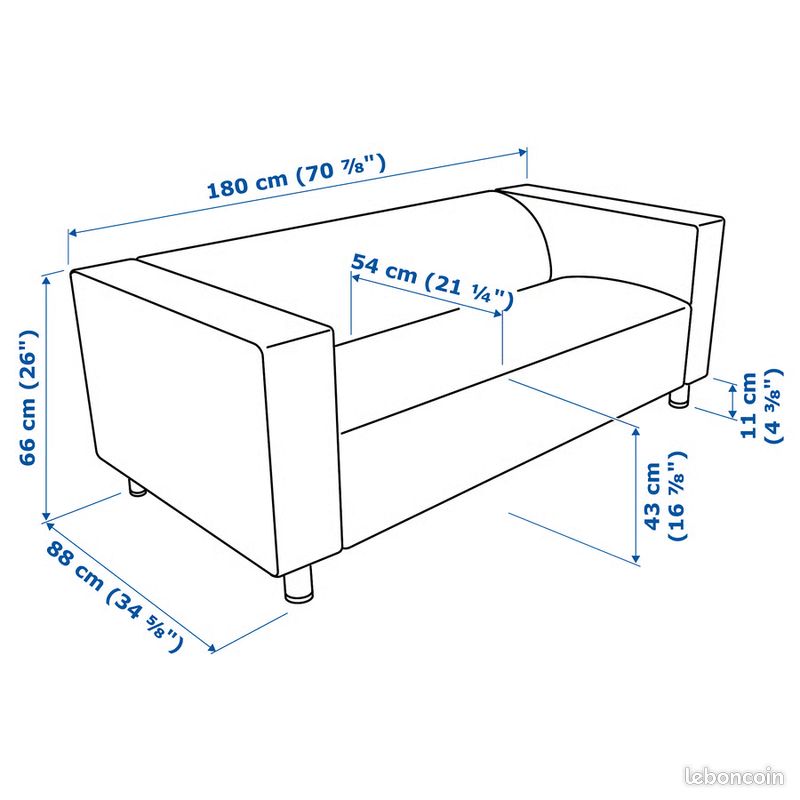Canapé Kipplan, IKEA, avec 2 houses Bleu & Jeans (image 5)