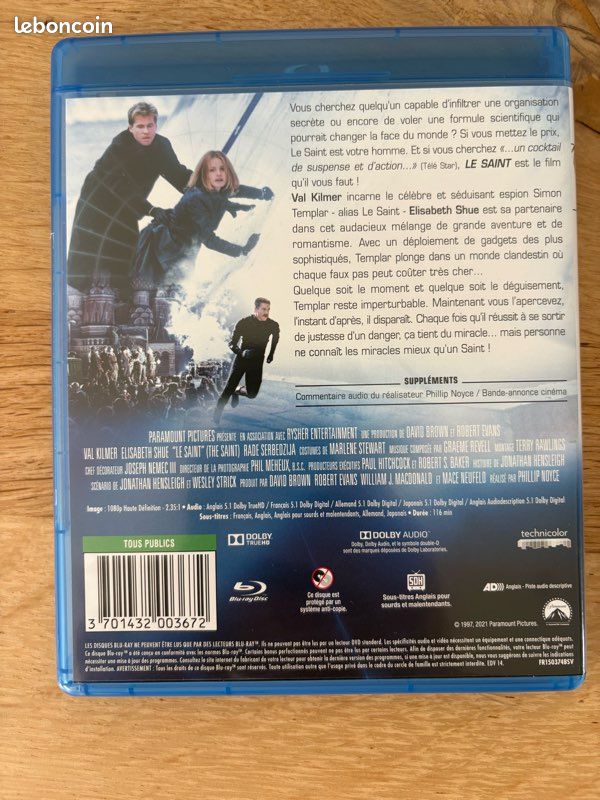 Le saint blu Ray (image 2)