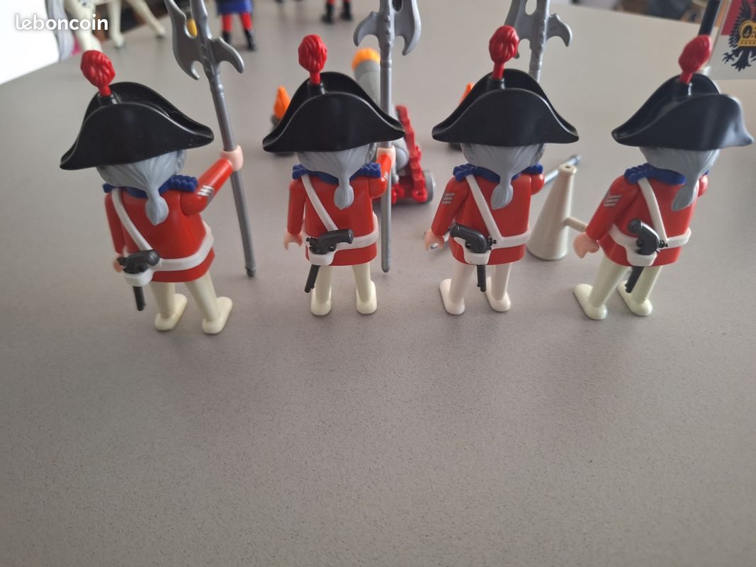 Figurine Playmobil Soldat Empire - Buste Imprimé N6 - Occasion, Matière Plastique