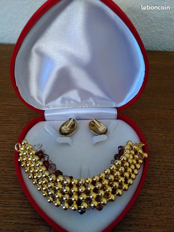 Bracelet et boucles d'oreilles fantaisie assortis (image 2)