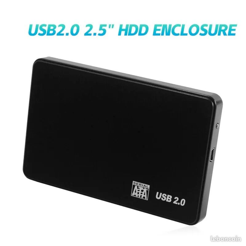 USB 2.0 HDD Disque Dur Externe Cas 2.5 Pouce En Plastique SATA Boîtier SSD Haute Vitesse Support De Transmission Fenêtre Mac Android (image 4)