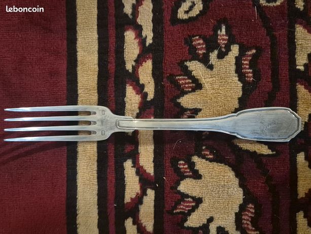 Lot De 6 Grandes Fourchettes Style Louis XV - Métal Argenté - Anciennes