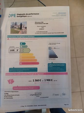 Location maison d'habitation sur demi sous sol libre le 1/o4/2025