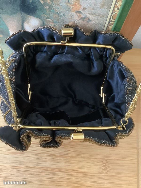 Sac à main vintage perles (image 6)