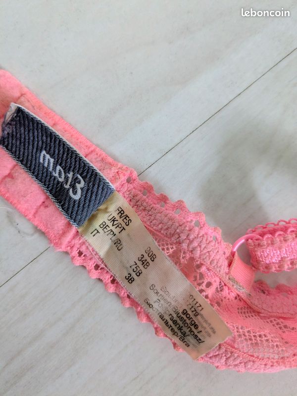 Soutien gorge rose Etam 90B (image 3)